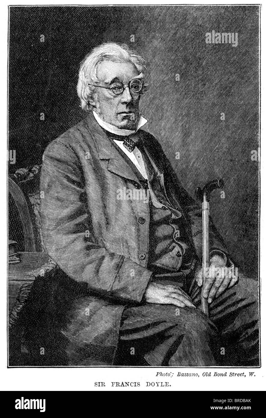 Sir Francis Hastings Doyle (1810 – 1888) war ein britischer Dichter, besuchte Eton und Oxford. Stockfoto