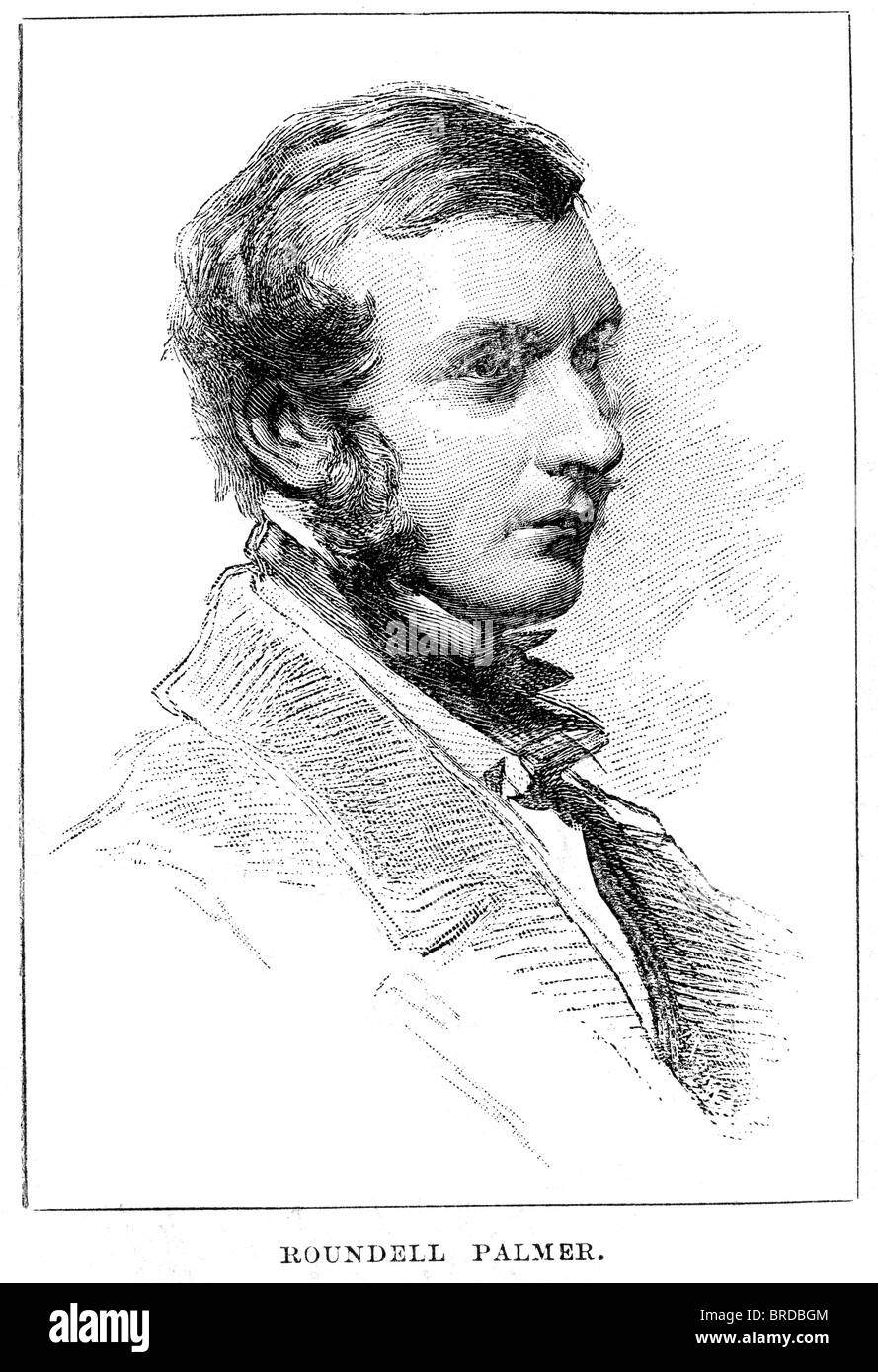 Roundell Palmer, 1. Earl of Selborne PC (27. November 1812, 4. Mai 1895), war ein britischer Jurist und Politiker. Stockfoto