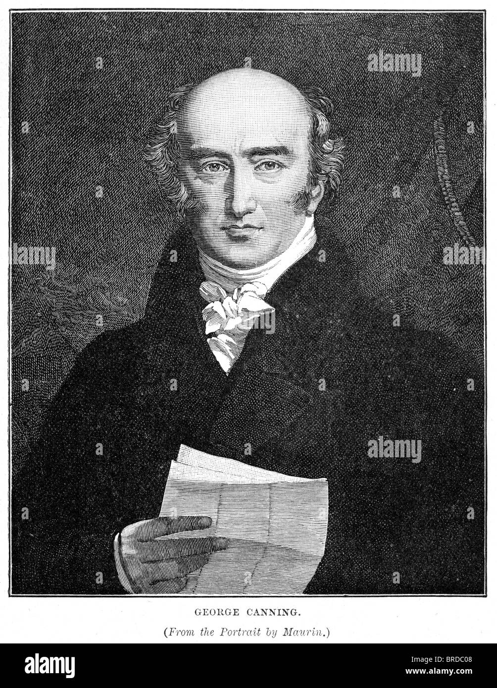 George Canning (1770 bis 1827) war ein britischer Staatsmann und Politiker, der als Außenminister und kurz Premierminister gedient. Stockfoto