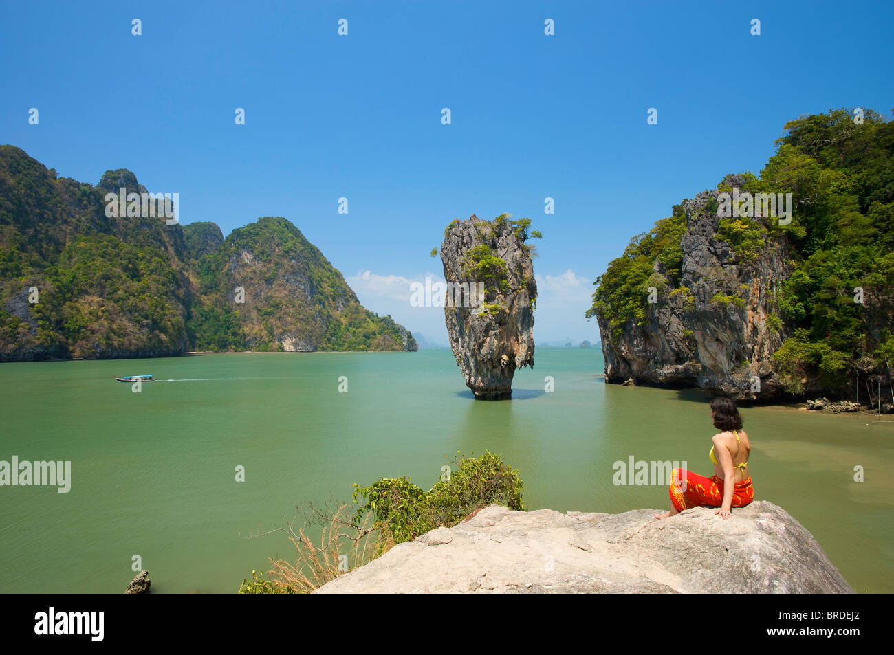 James Bond Insel, Phang Nga Bay Nationalpark, Phuket, Thailand Stockfoto