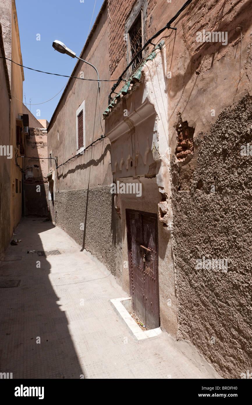 Straße in Marrakesch (Marrakech), Marokko, Nordafrika, Afrika Stockfoto