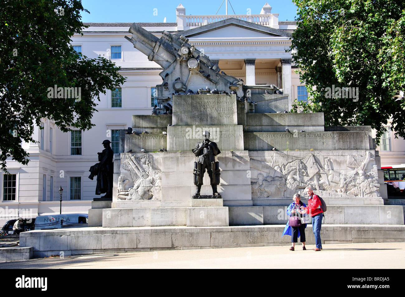 Die königliche Artillerie Memorial, Hyde Park Corner, City of Westminster, London, England, Vereinigtes Königreich Stockfoto