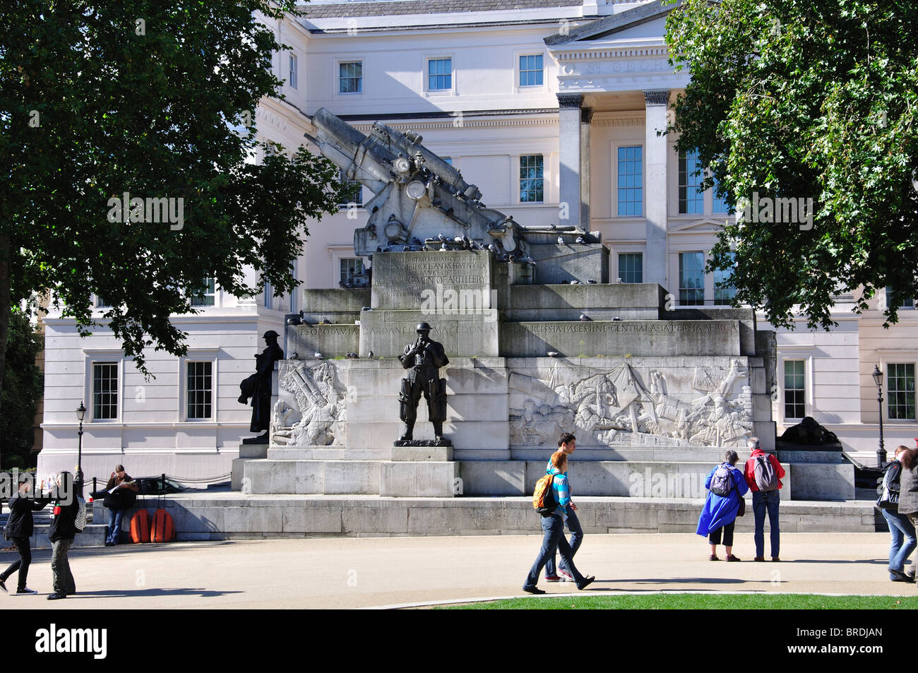 Die königliche Artillerie Memorial, Hyde Park Corner, City of Westminster, London, England, Vereinigtes Königreich Stockfoto