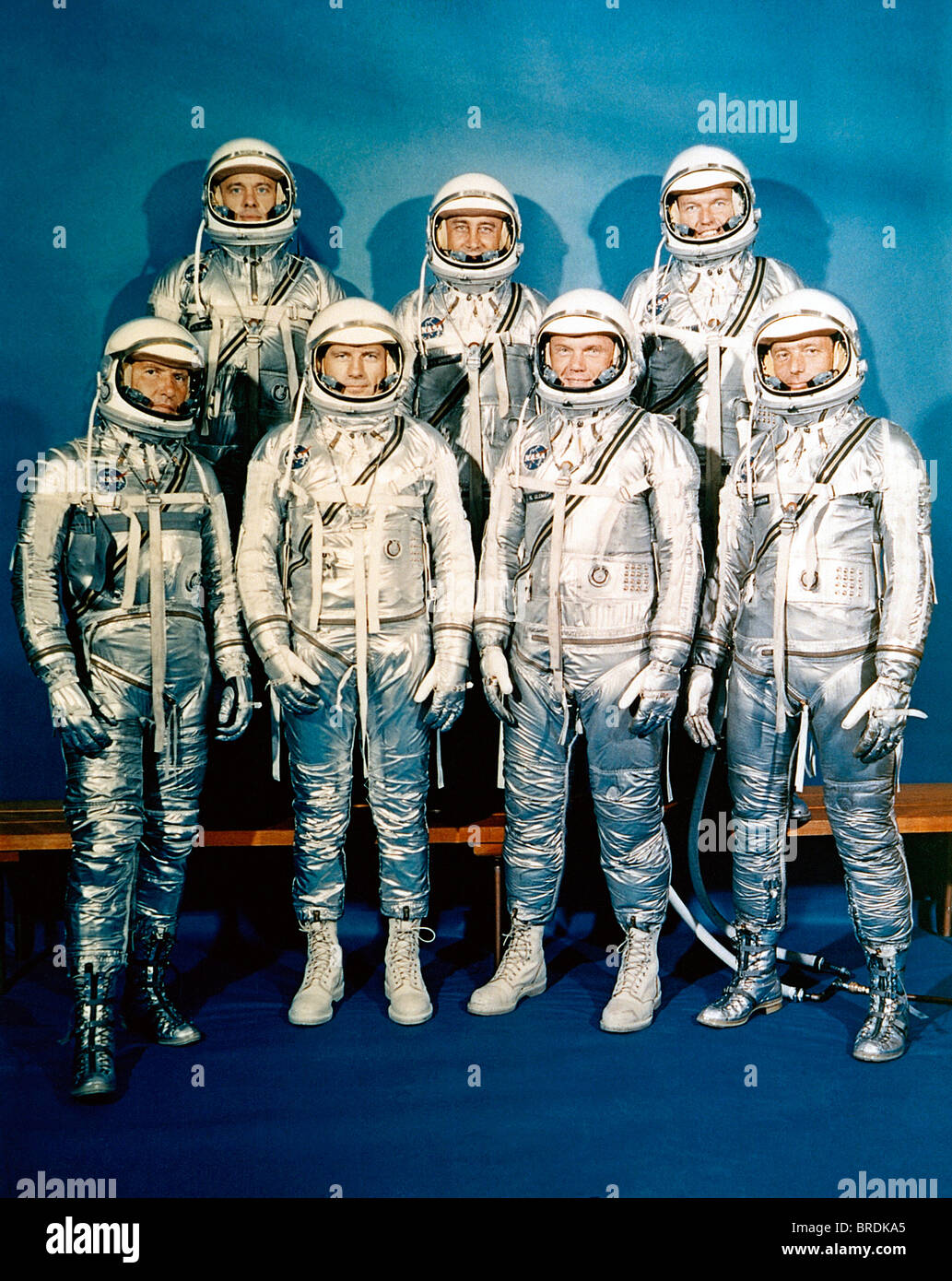Projekt-Mercury-Astronauten Stockfoto