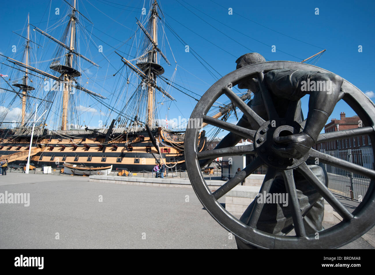 HMS Victory in Portsmouth Historic Dockyard, England, UK Stockfoto