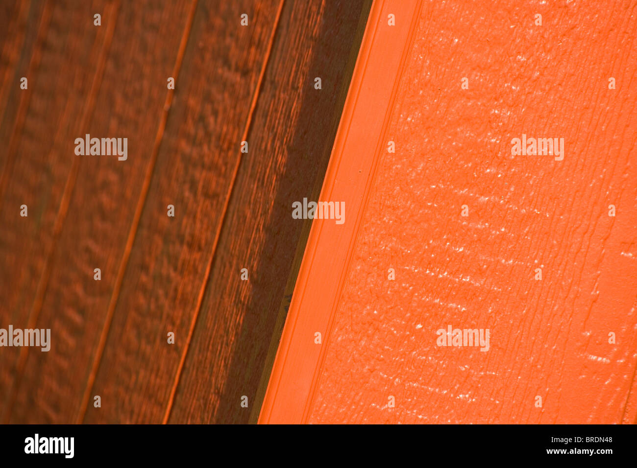 Orange Holzmuster für Hintergrund Stockfoto