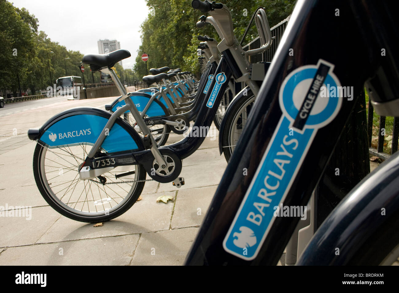 Fahrräder, die als Teil des Londoner Fahrrad Schema verwendet Stockfoto