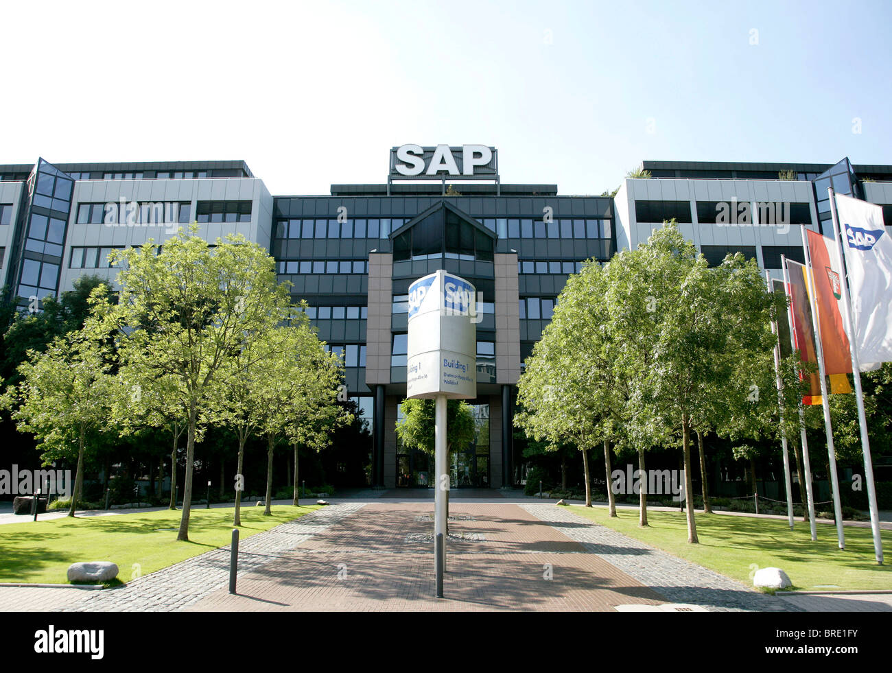 Hauptsitz der Software Firma SAP AG in Walldorf, Baden-Württemberg, Deutschland, Europa Stockfoto