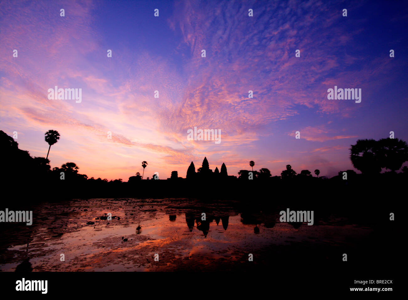 Sonnenaufgang in Angkor Wat, Siem Reap, Kambodscha Stockfoto