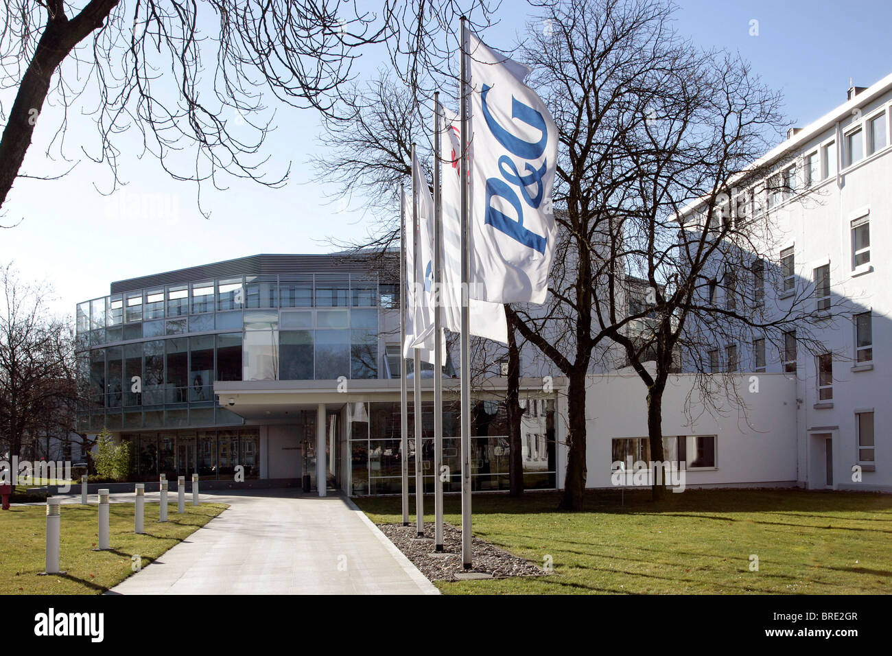 Hauptsitz der Wella AG, Firma Kosmetik Herstellung Tochtergesellschaft der USA Procter &amp; Gamble, in Darmstadt, Hessen Stockfoto