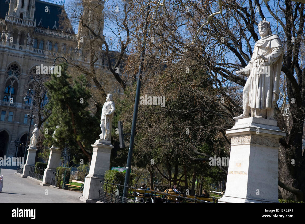 Wien, Rathausplatz Stockfoto