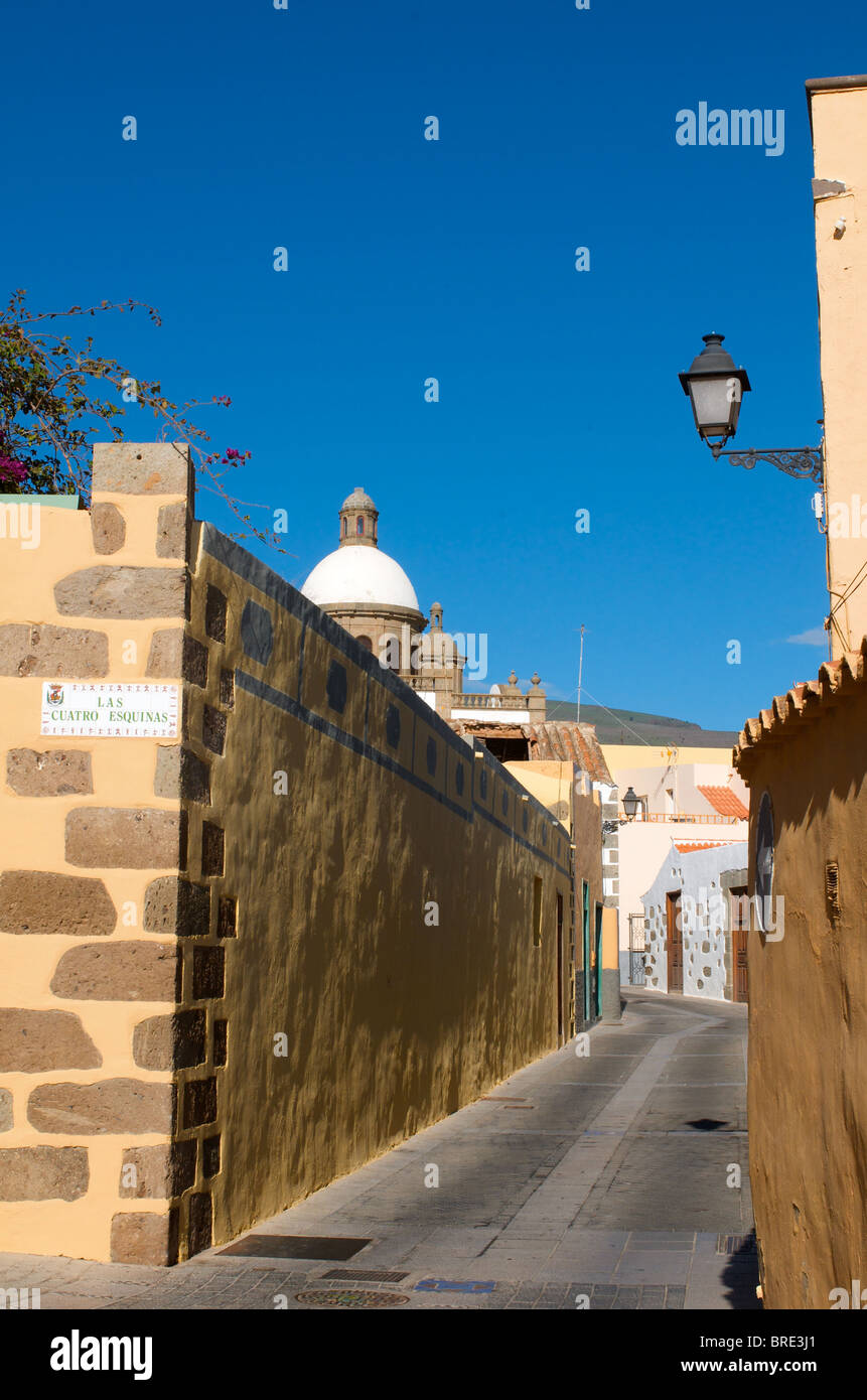 Lane in Agueimes, Gran Canaria, Kanarische Inseln, Spanien Stockfoto