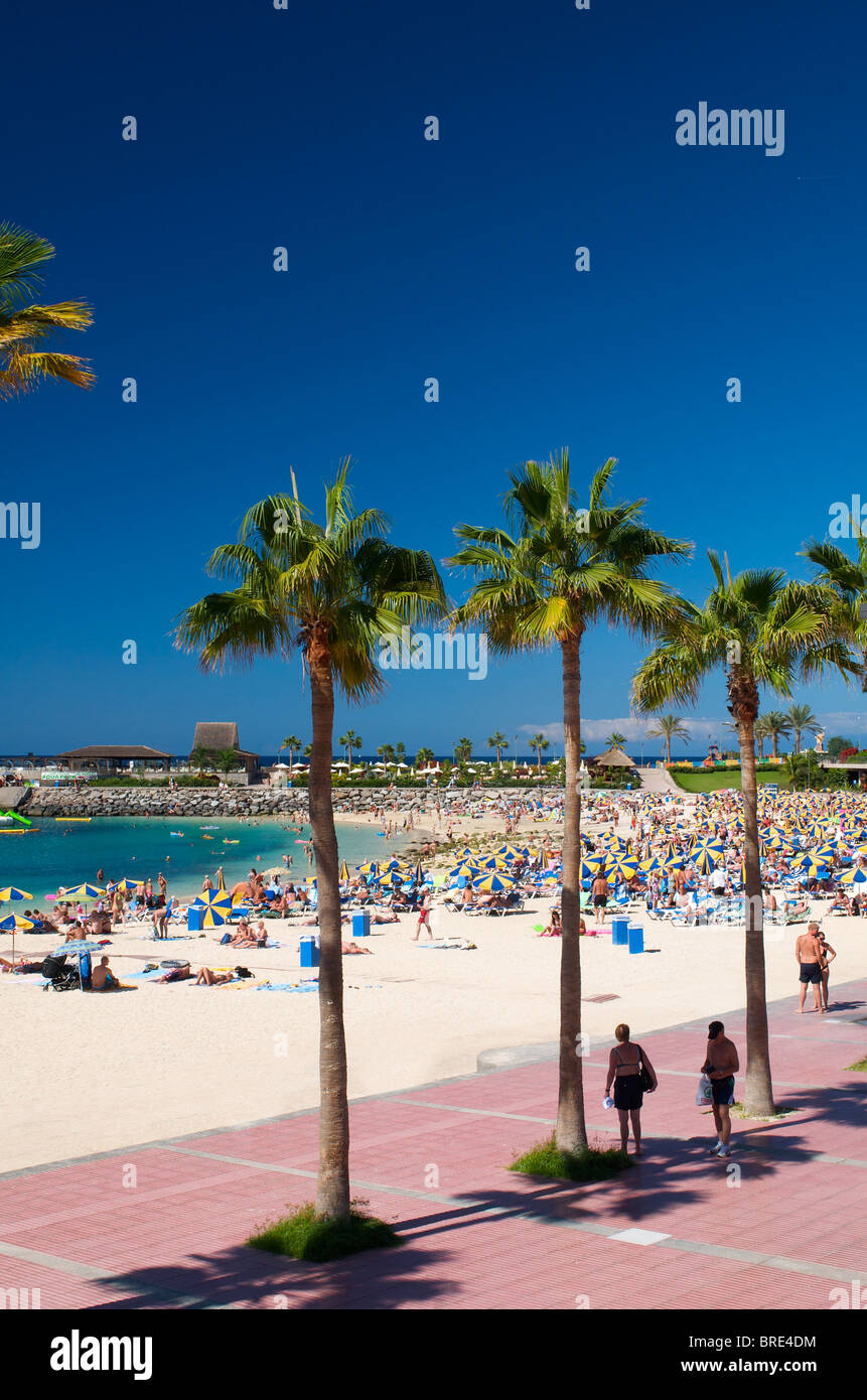 Playa Amadores in Puerto Rico, Gran Canaria, Kanarische Inseln, Spanien Stockfoto