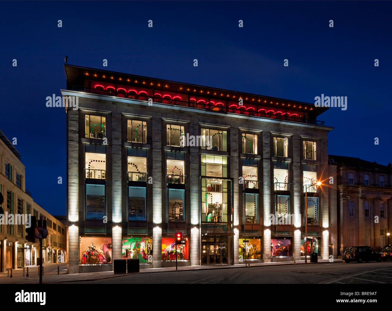 Harvey Nichols Store auf St Andrew Square, Edinburgh. Stockfoto