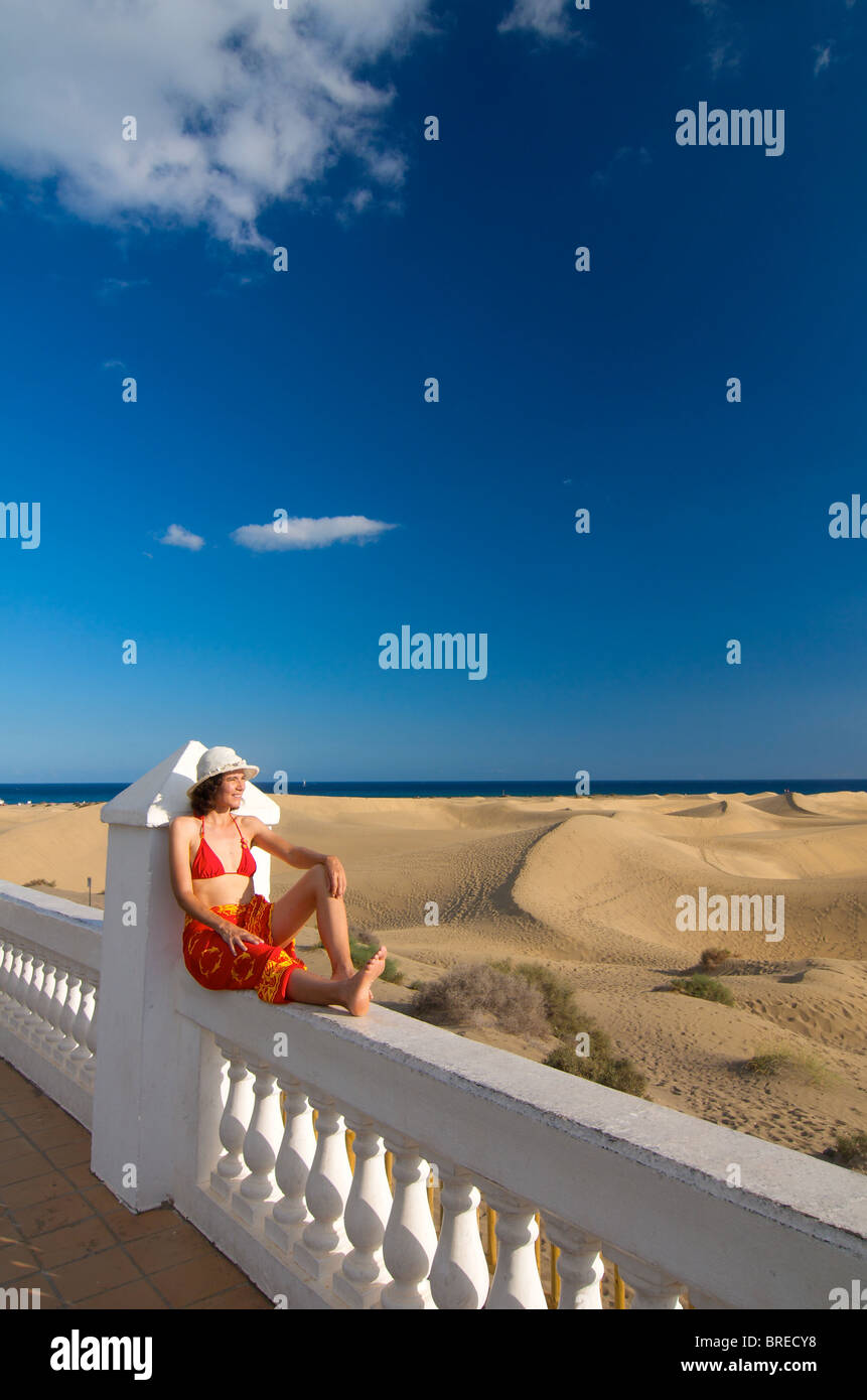 Dünen von Maspalomas, Gran Canaria, Kanarische Inseln, Spanien Stockfoto