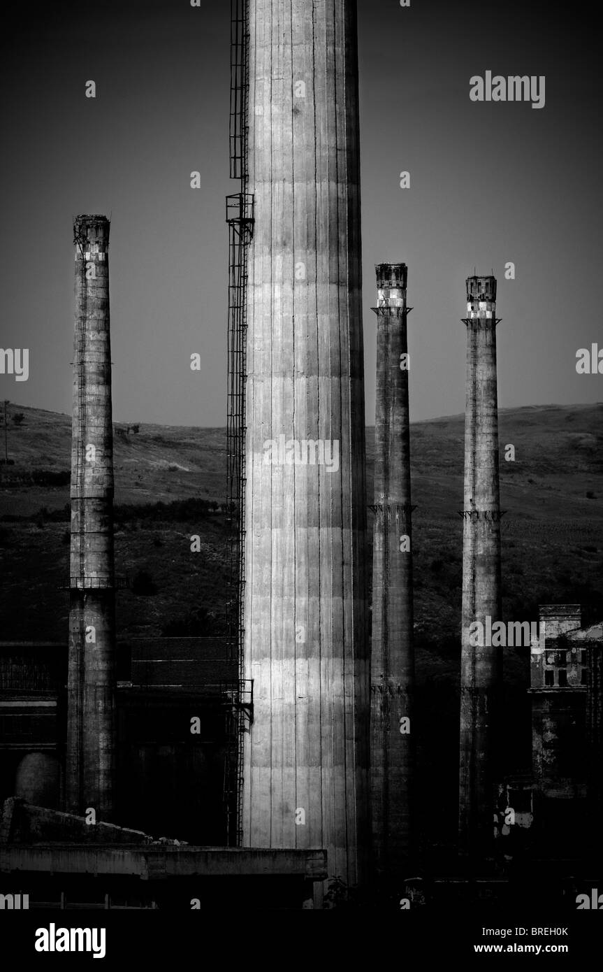 Rumänien, verlassene Fabrik Stockfoto
