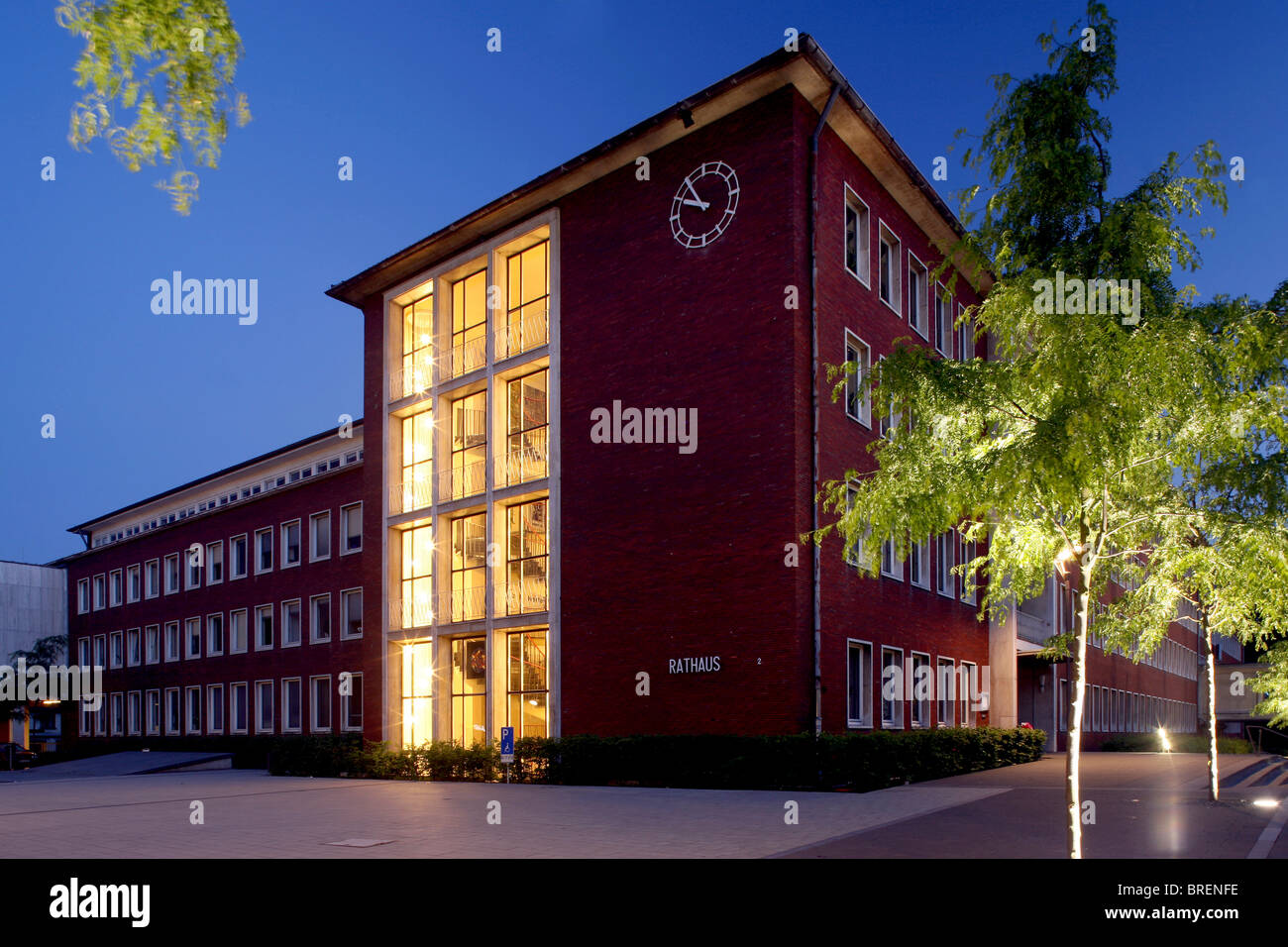 Rathaus, Herten, Nordrhein-Westfalen, Deutschland, Europa Stockfoto