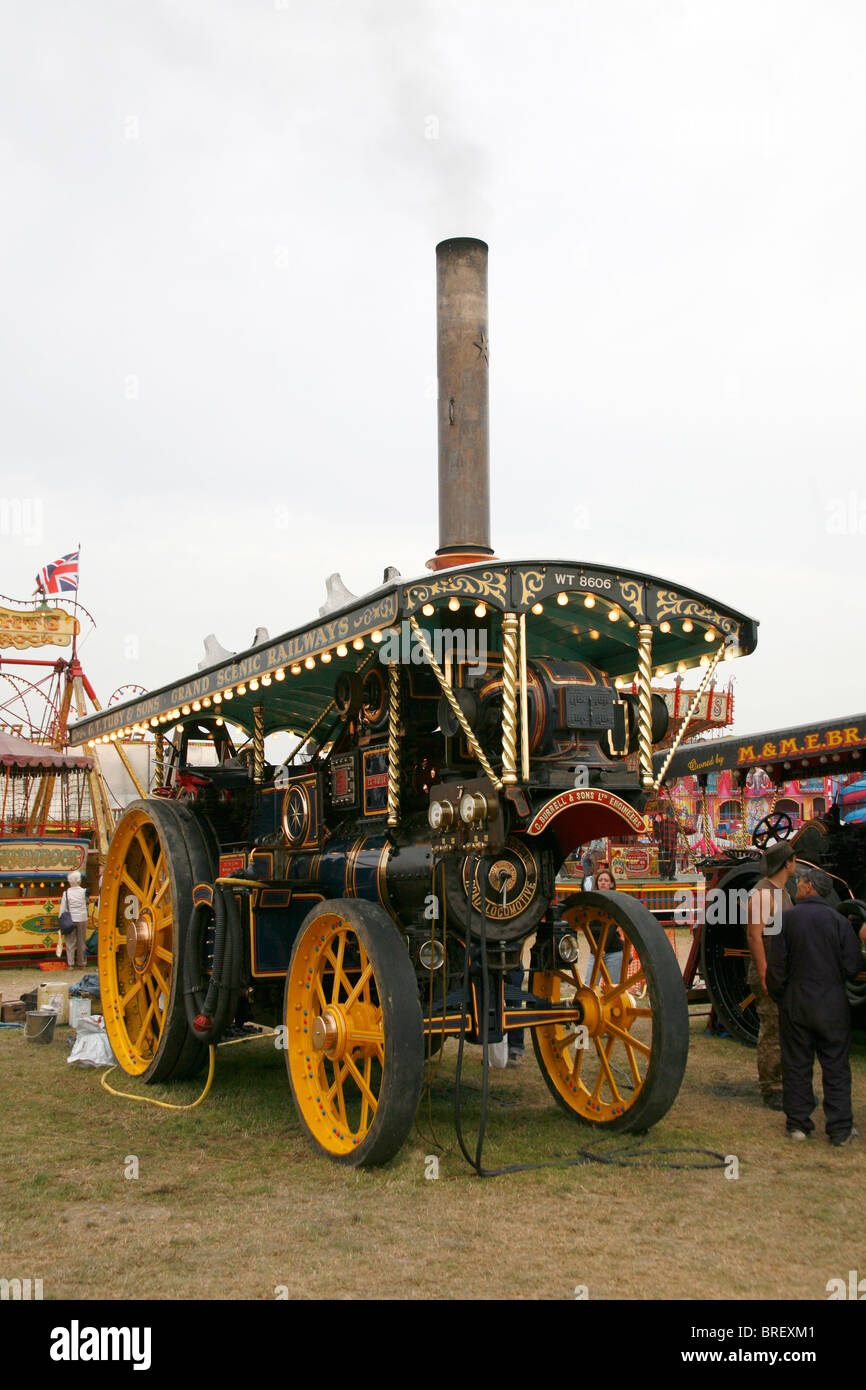 Dampf-Lokomobile am great Dorset Steam fair Stockfoto
