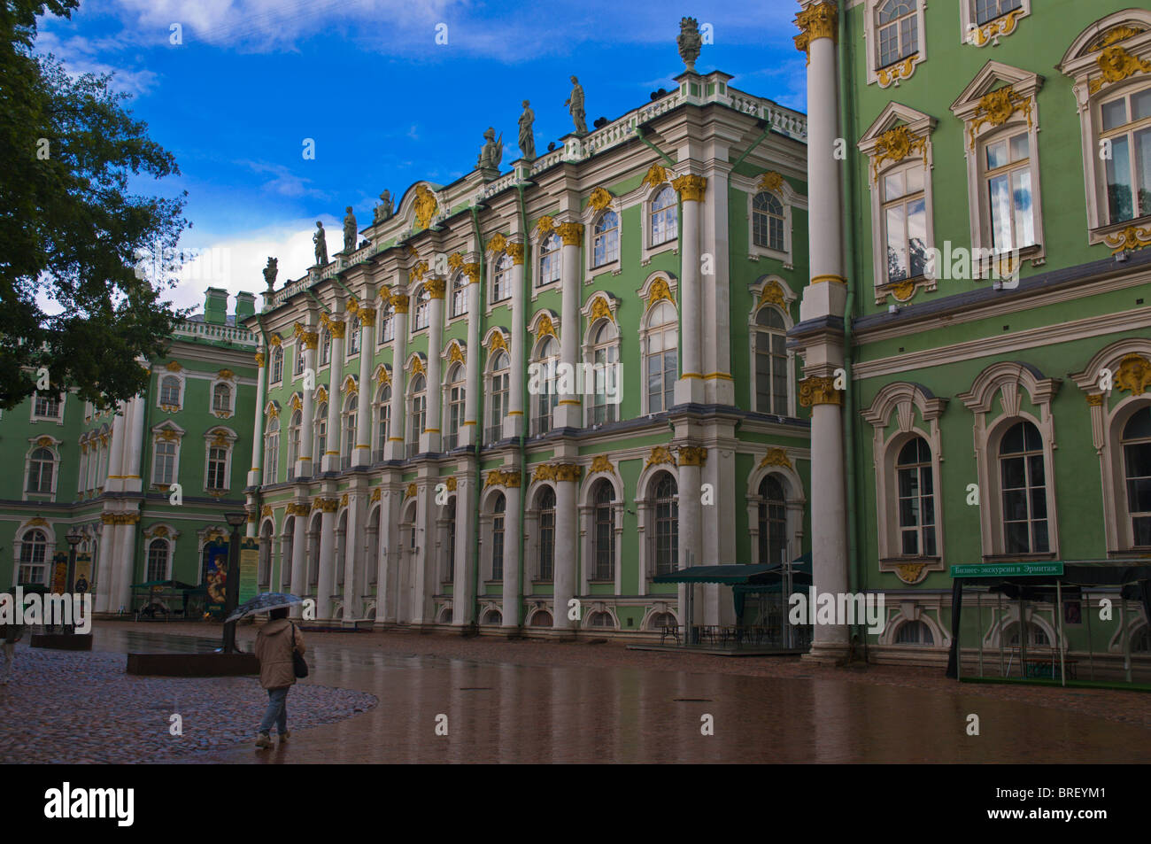 Zimny Dvorets Winterpalais erdet Mitteleuropa St.Petersburg Russland Stockfoto