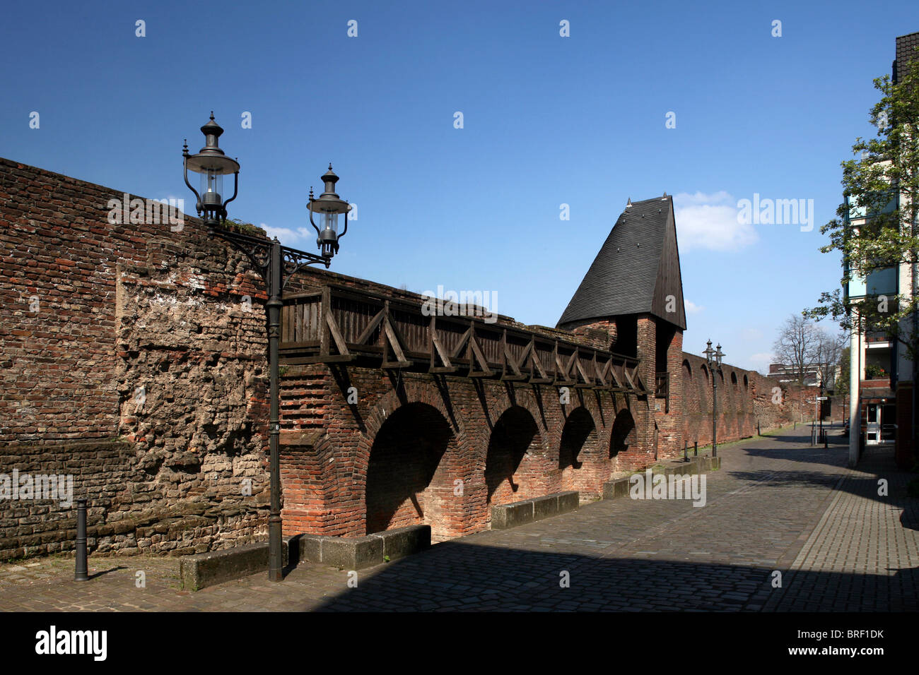 Stadtmauer, Duisburg, Ruhrgebiet, Nordrhein-Westfalen, Deutschland, Europa Stockfoto