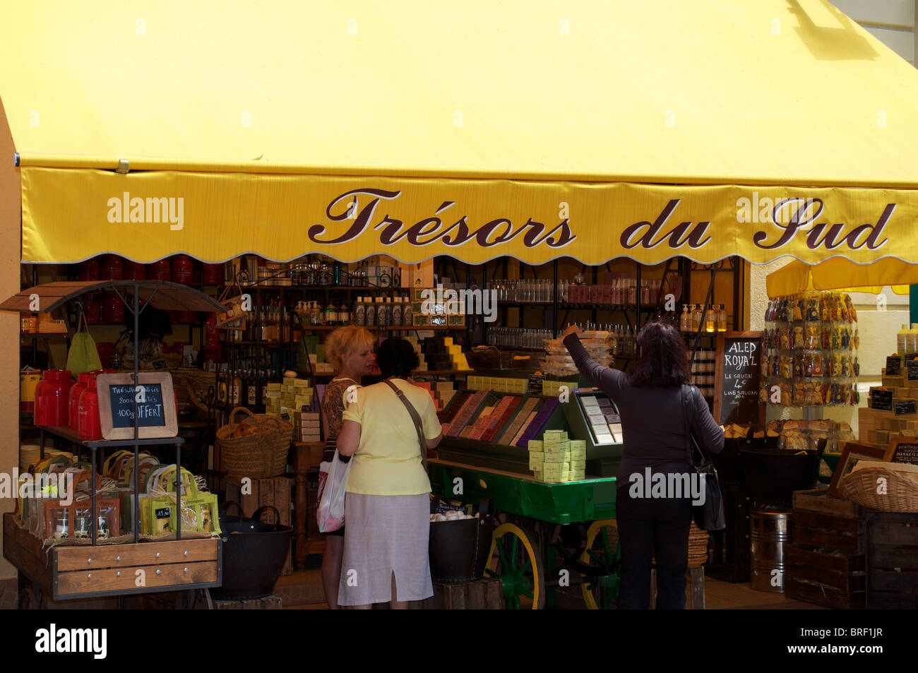 Seifenladen in der Altstadt von Nizza in Frankreich Stockfoto