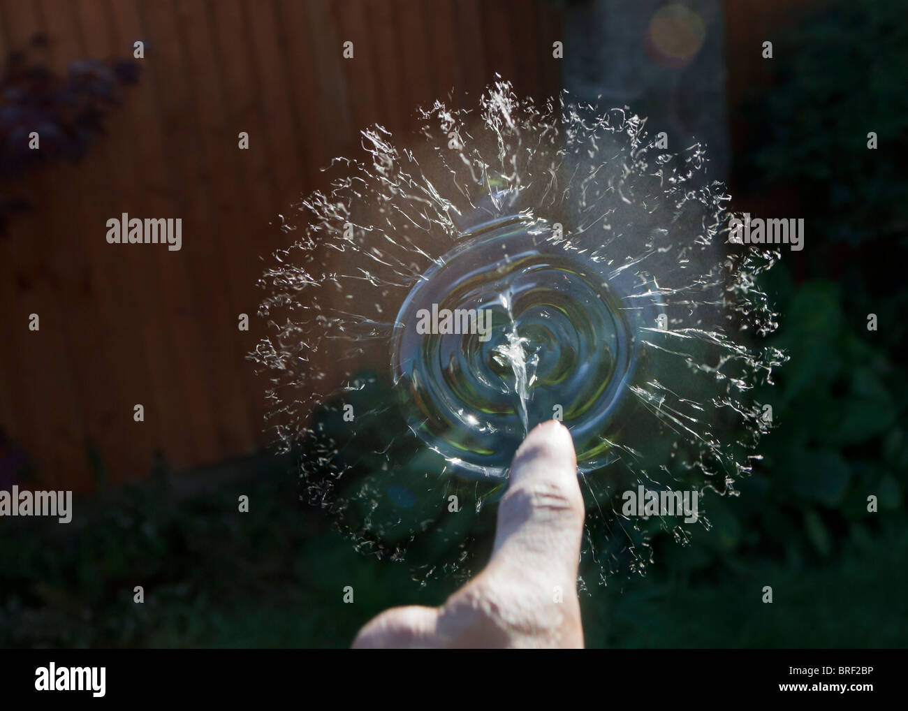 Seifenblase Bild von highSpeedFotografie in den Prozess der platzen