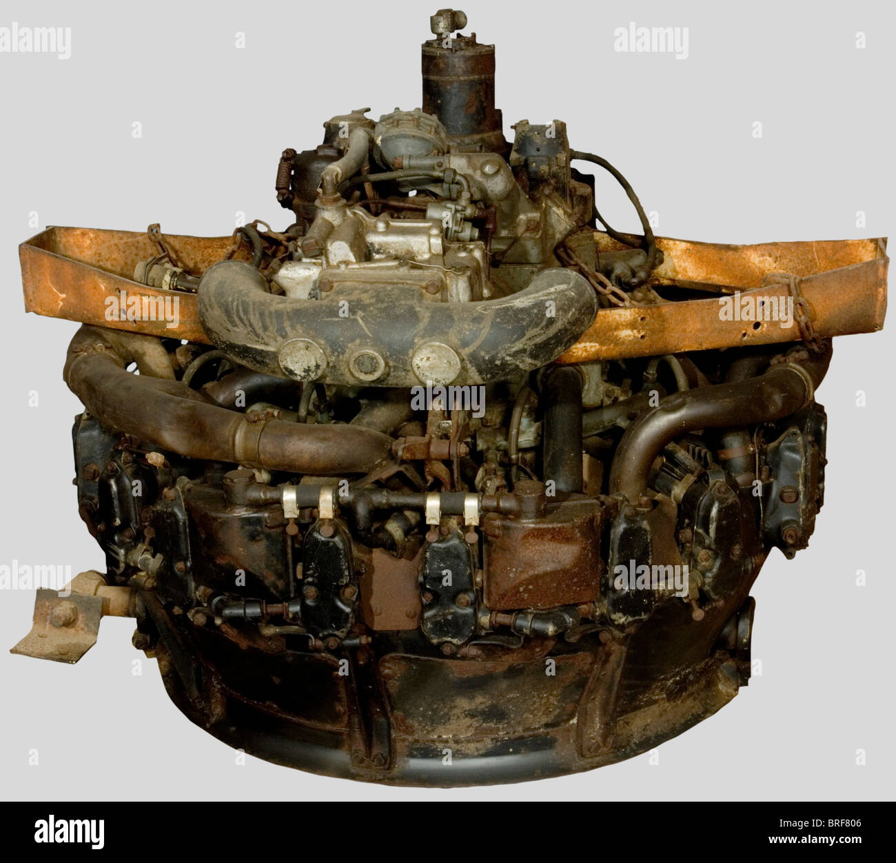 Ein 9-Zylinder-Flugmotor der USA für ein Flugzeug der Continental Airlines. Sehr korrodiert., historisch, historisch, 20. Jahrhundert, technisch, technisch, Material, Material, Gerät, Geräte, Geräte, Geräte, Geräte, Utensil, Geräte, Utensilien, Technik, Militaria, Militär, Objekt, Objekte, Stillstände, Clipping, Ausschnitte, Ausschnitte, Ausschnitte, Ausschnitte, Ausschnitte, Ausschnitte, Stockfoto