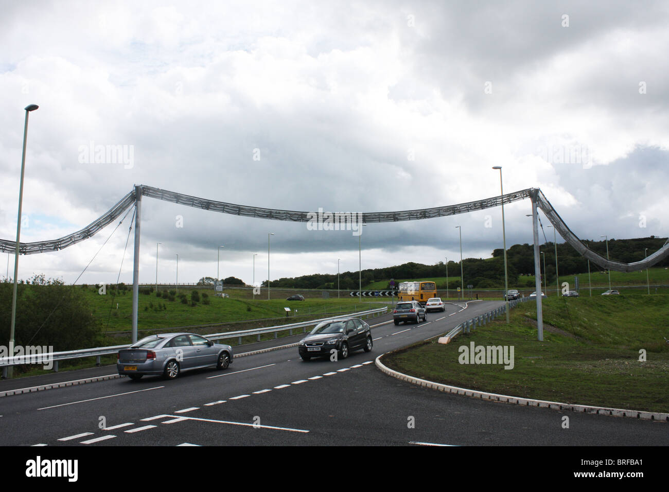 Siebenschläfer-Brücke in Süd-Wales Stockfoto