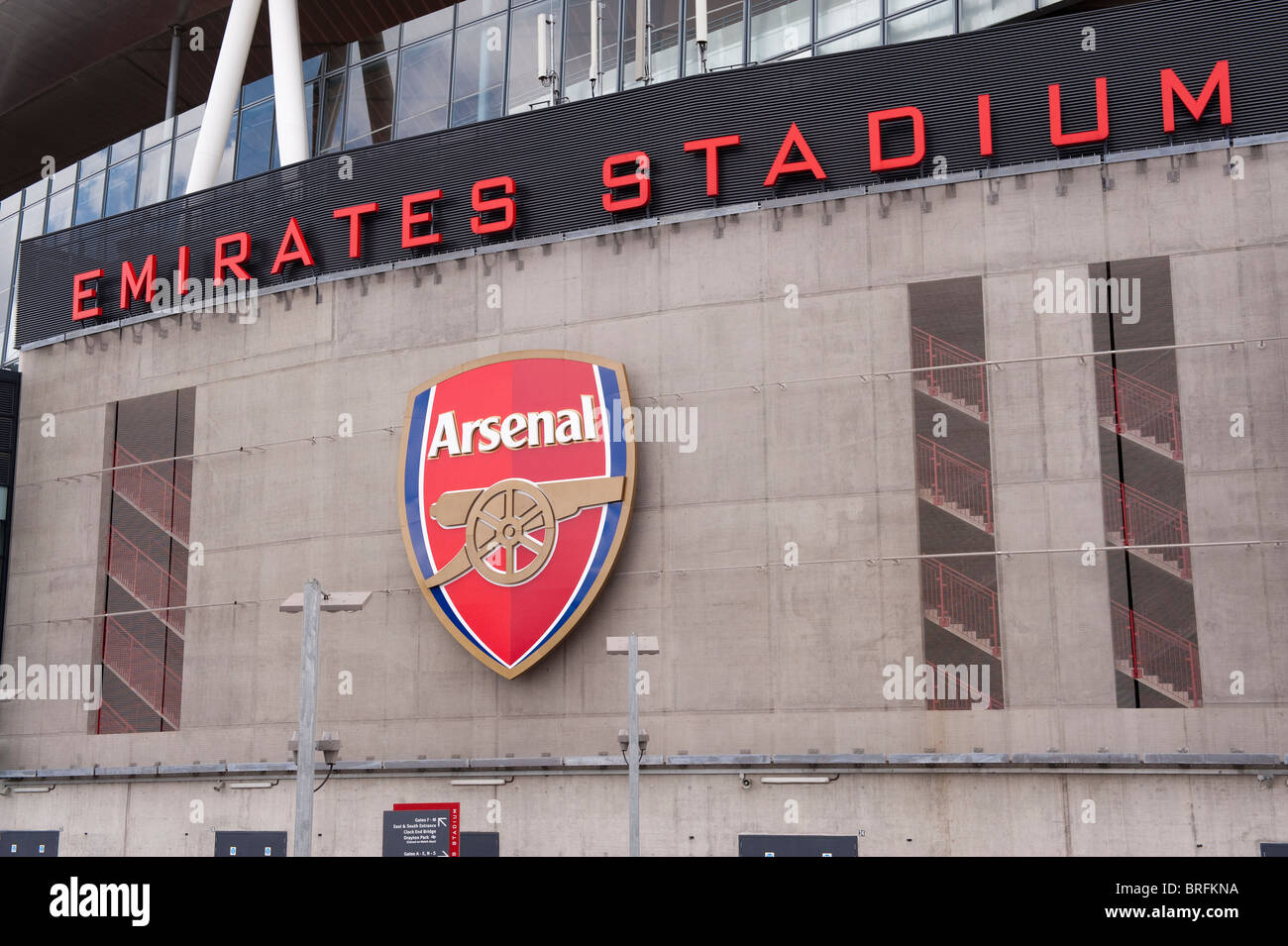 Arsenal Football Club Emirates Stadion UK Stockfoto