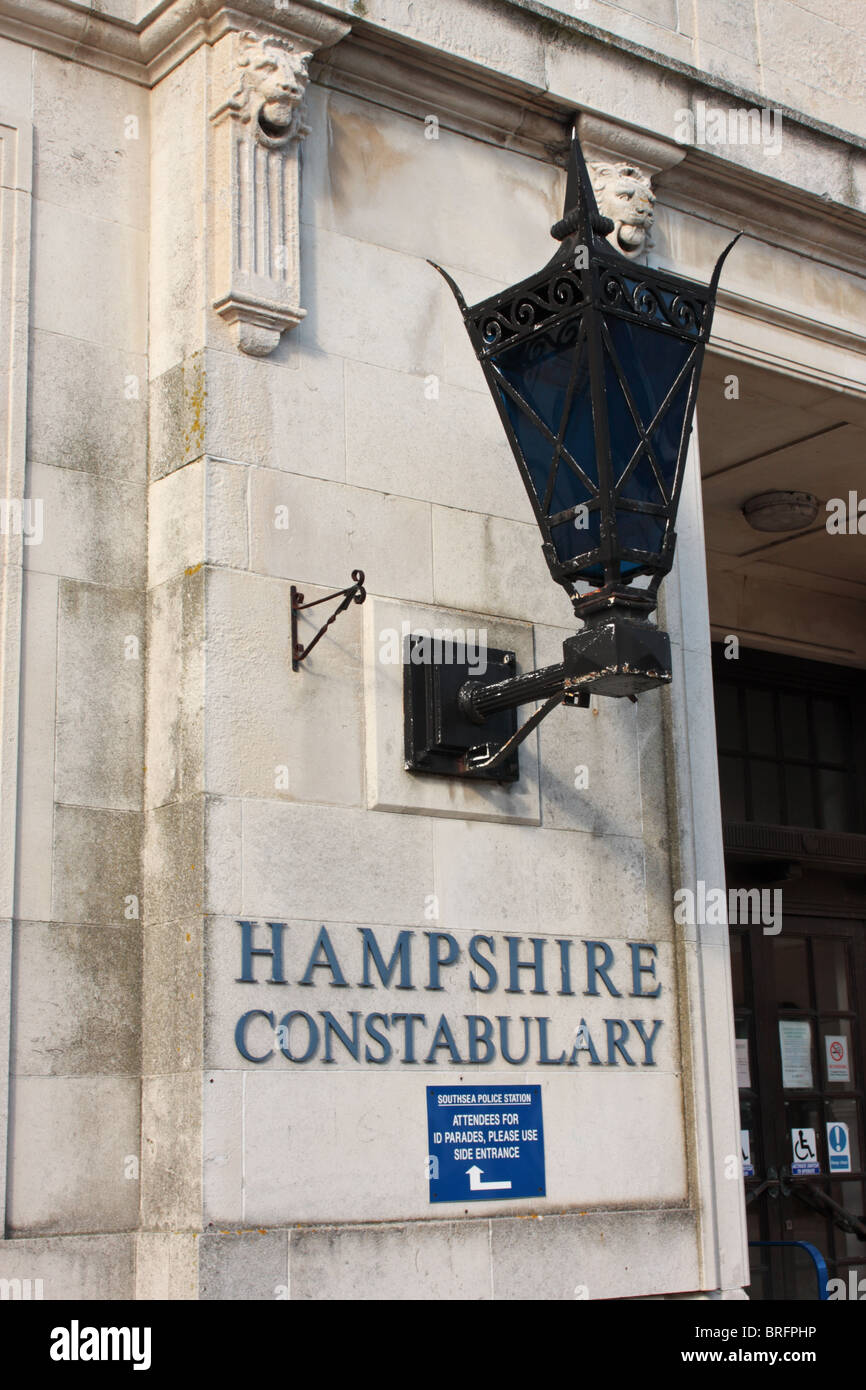 Southsea Polizeiwache Hampshire UK Stockfoto