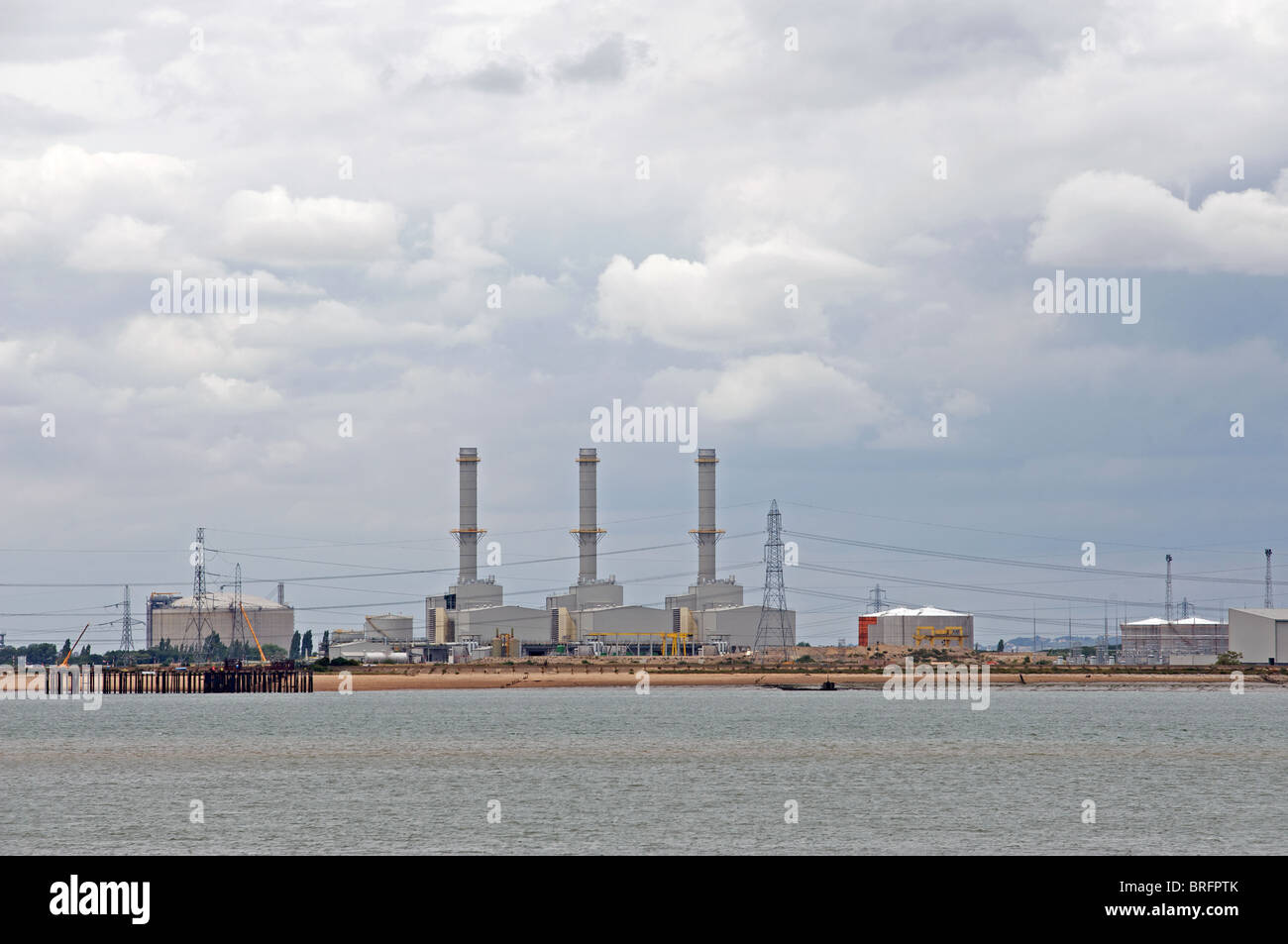 Gas-Kraftwerk, UK. Stockfoto