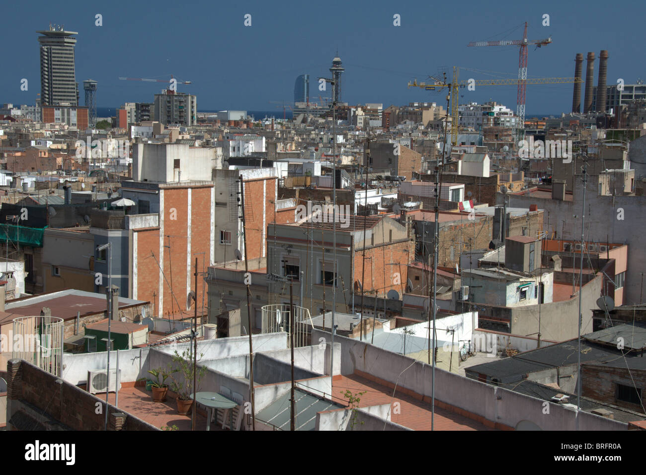 Barcelona-Dach und skyline Stockfoto