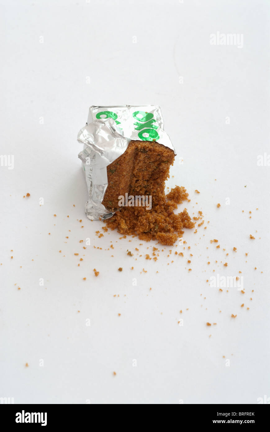 Würfel Hühnerbrühe Stockfoto