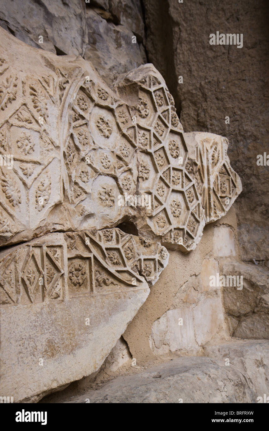 Decke Dekoration, Tempel der Diana, Nimes, Frankreich Stockfoto