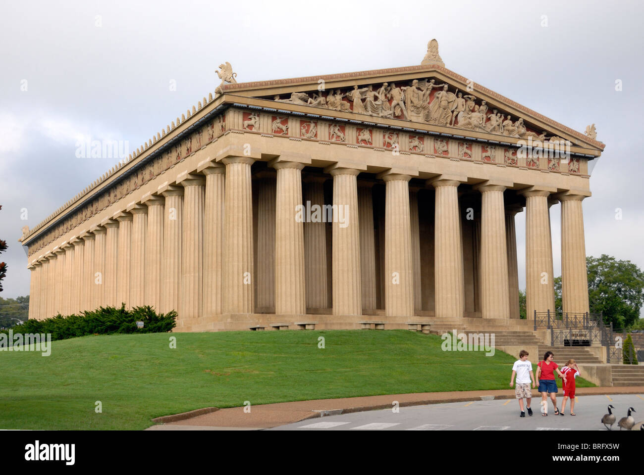 Säulen des Parthenon, Nashville Kunstmuseum, Tennessee, USA Stockfoto