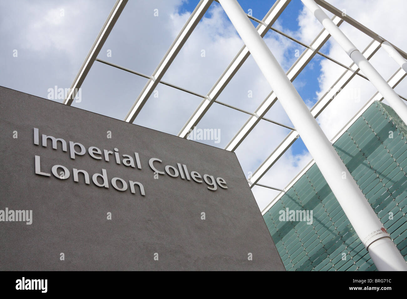 Außenaufnahme des Imperial College London, UK Stockfoto
