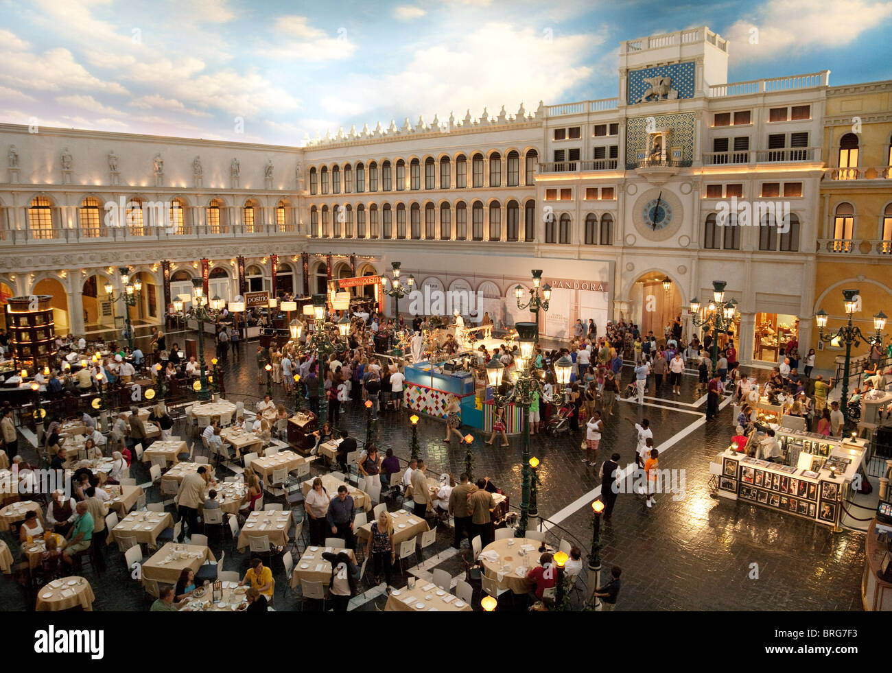 Ein Blick ins Innere der Venetian Hotel, Strip, Las Vegas USA Stockfoto