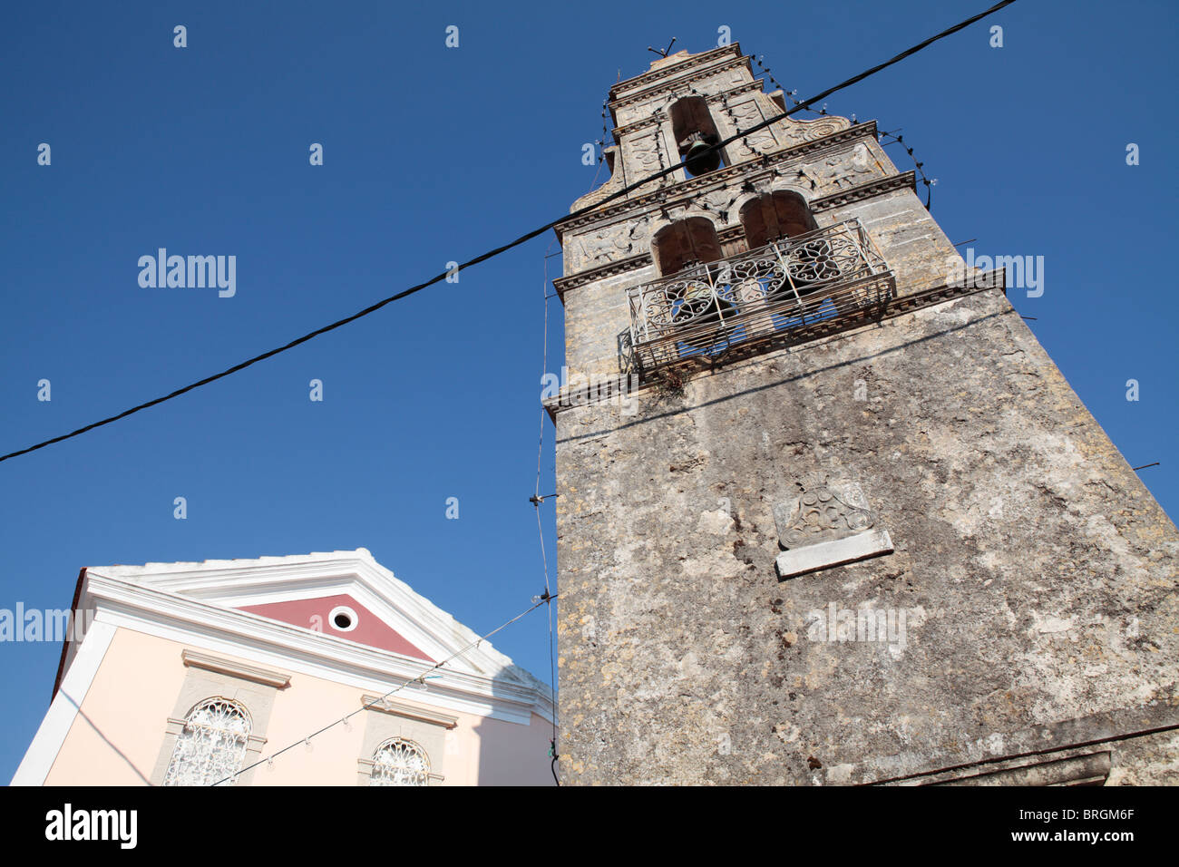 Glockenturm der Kirche Stockfoto