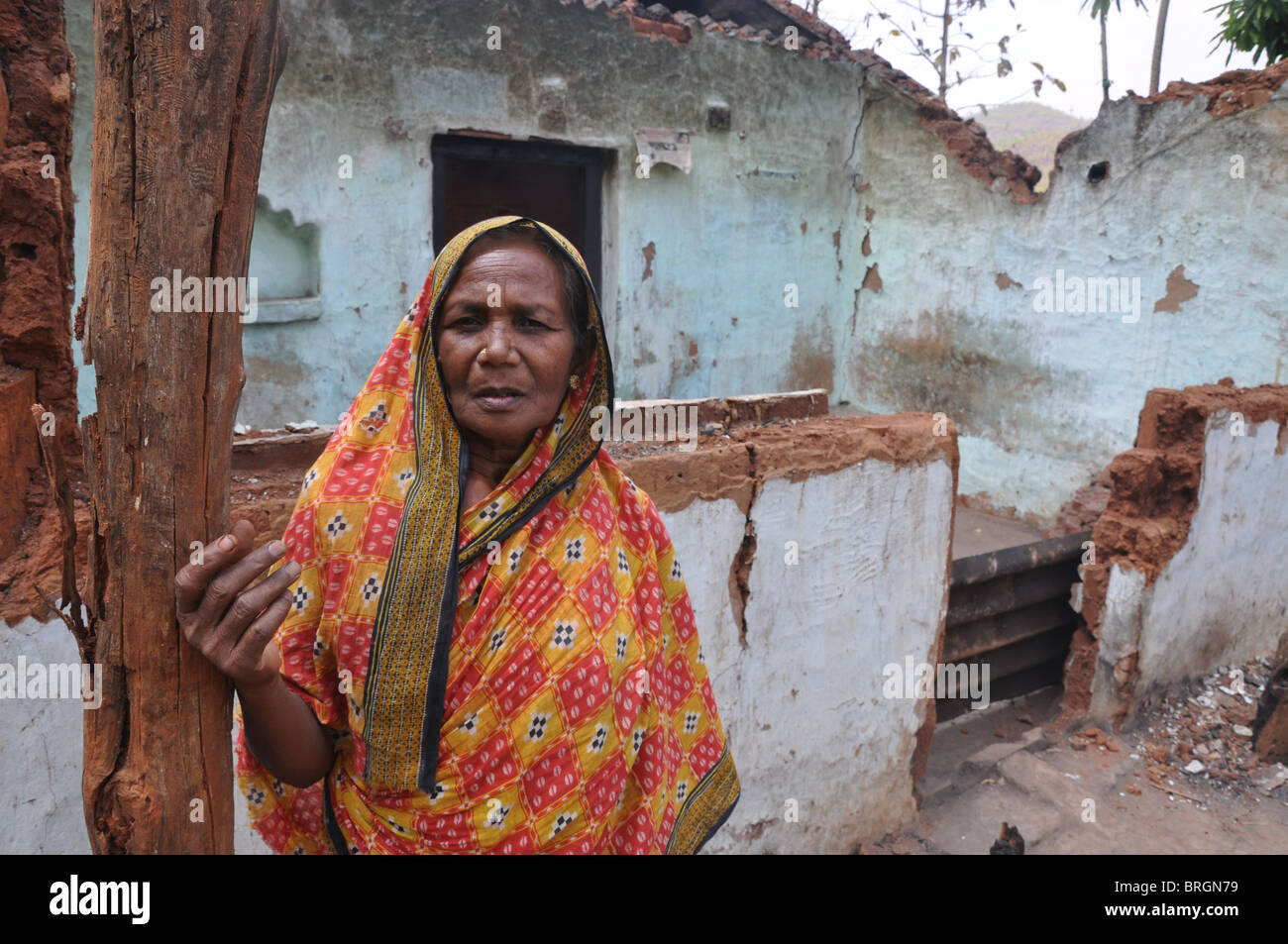 In Orissa, acht Monate nach dem Beginn der schlimmsten antichristlicher Gewalt seit Unabhängigkeit Indiens. Stockfoto