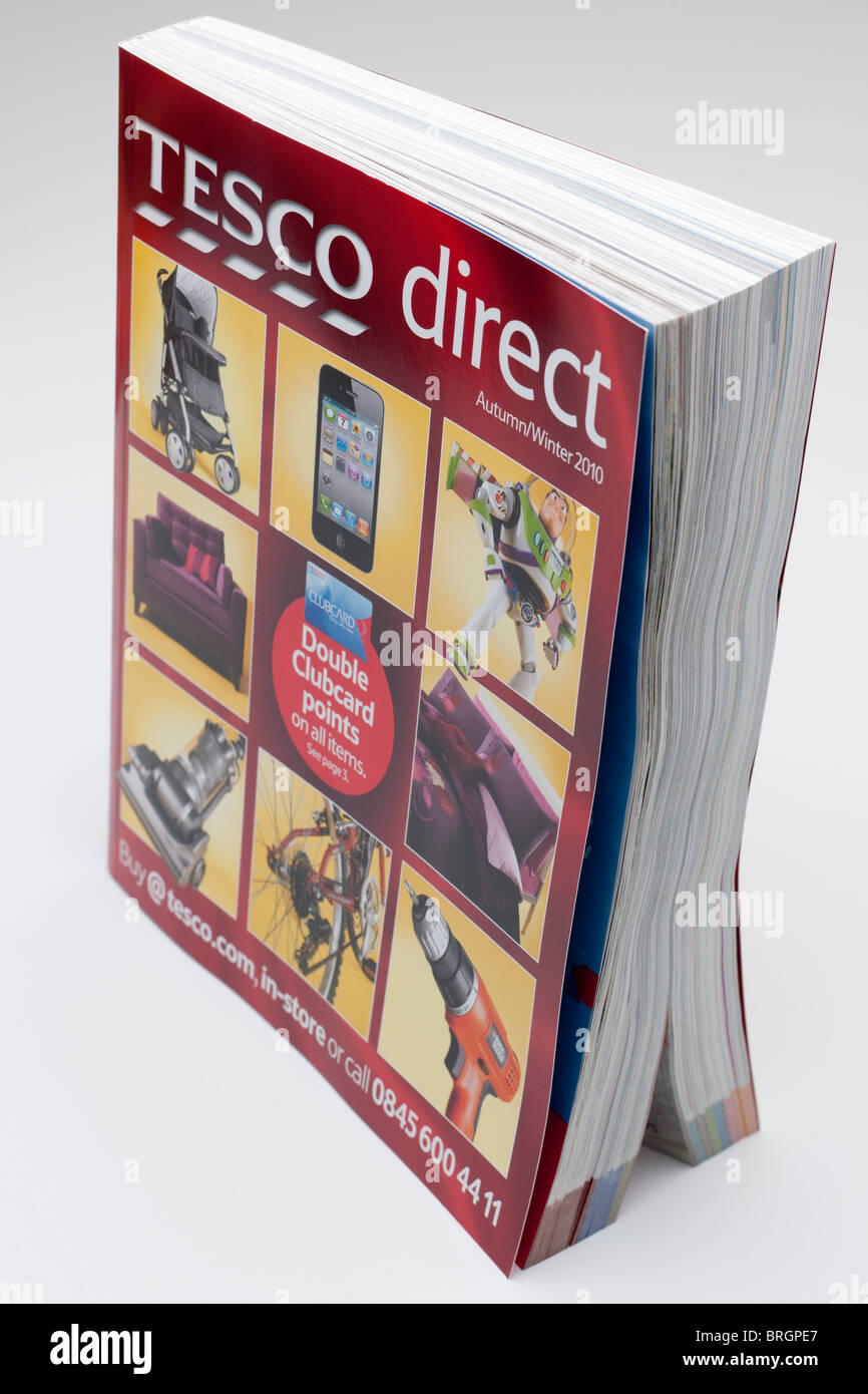 Tesco direct Katalog für Herbst / Winter 2010 Stockfoto