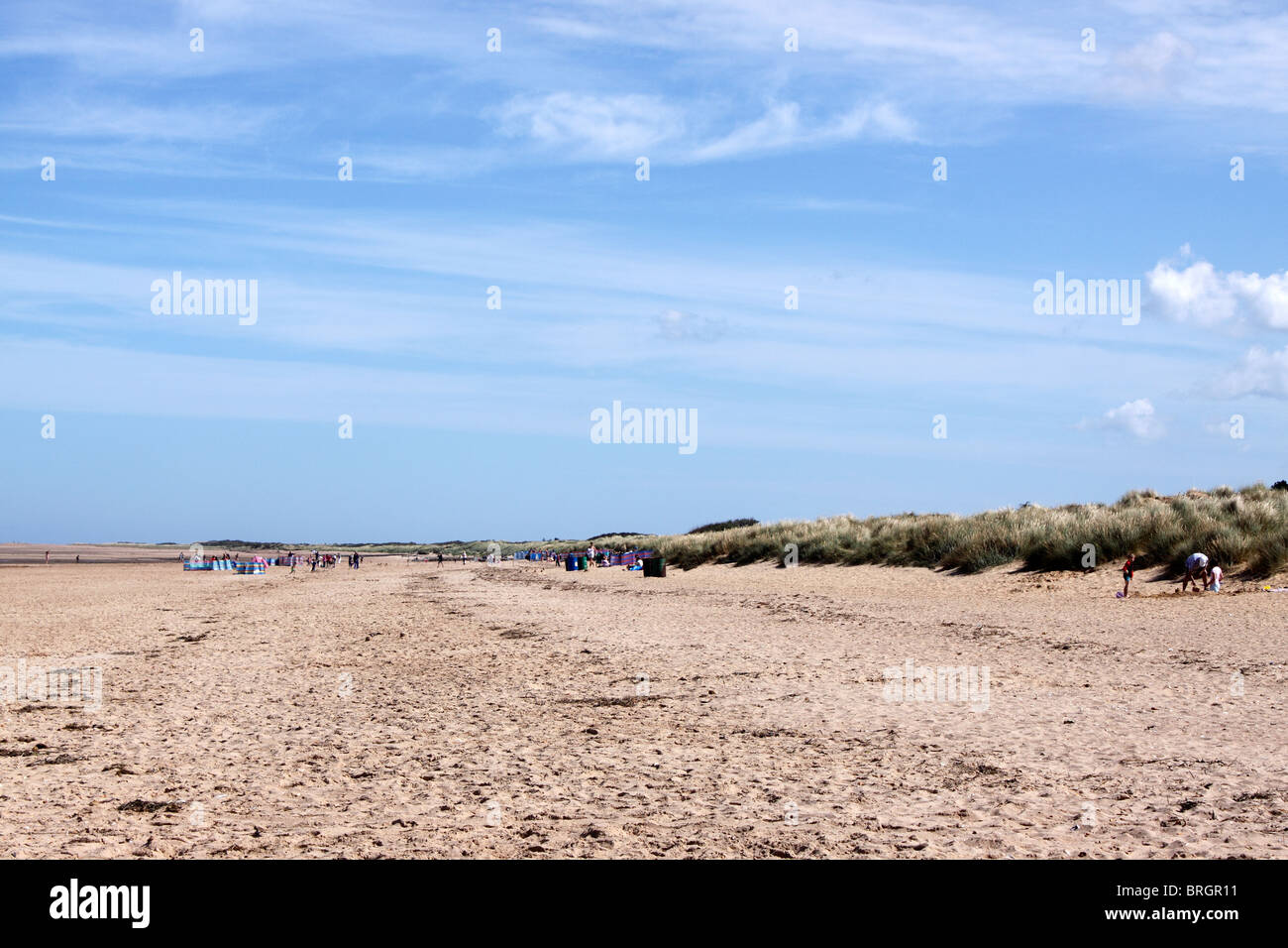 OLD HUNSTANTON BEACH. NORTH NORFOLK. VEREINIGTES KÖNIGREICH. Stockfoto