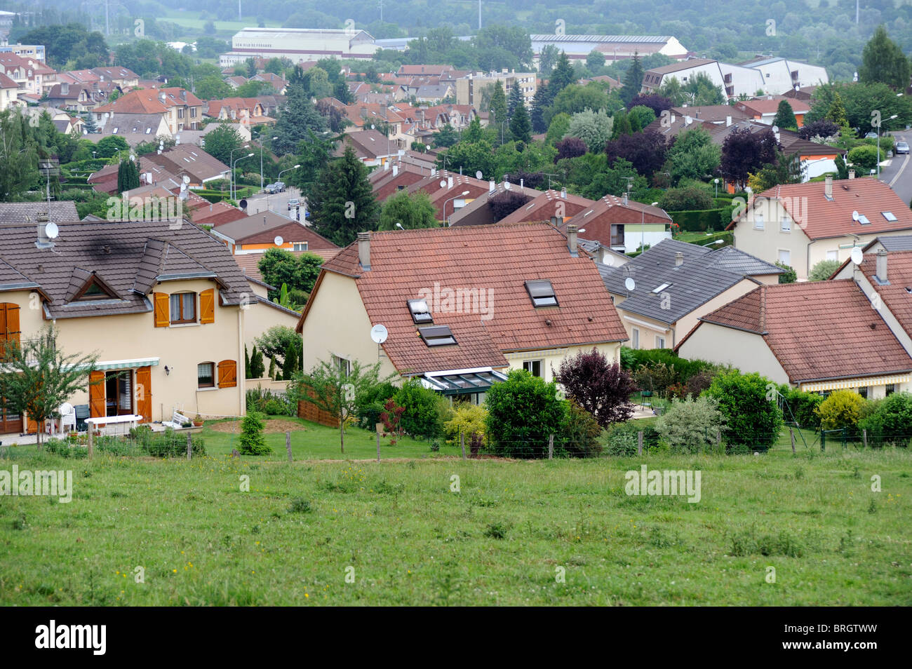 Frouard Dorf in der Nähe von Nancy, Meurthe-et-Moselle, Lothringen, Frankreich Stockfoto