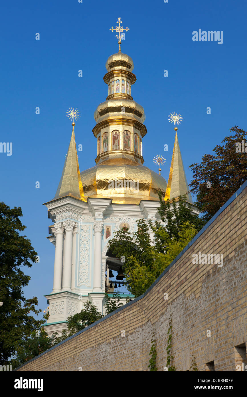 Glockenturm der Geburtskirche der Jungfrau (1696) im Kiew Pechersk Lavra - Kiew Kloster der Höhlen in Kiew, Ukraine Stockfoto