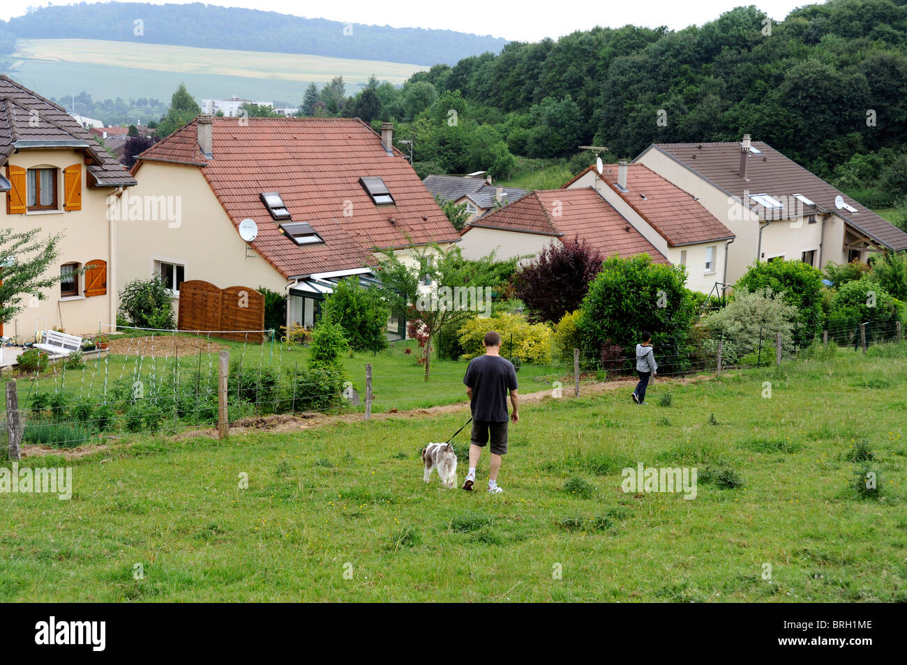 Frouard Dorf in der Nähe von Nancy, Meurthe-et-Moselle, Lothringen, Frankreich Stockfoto