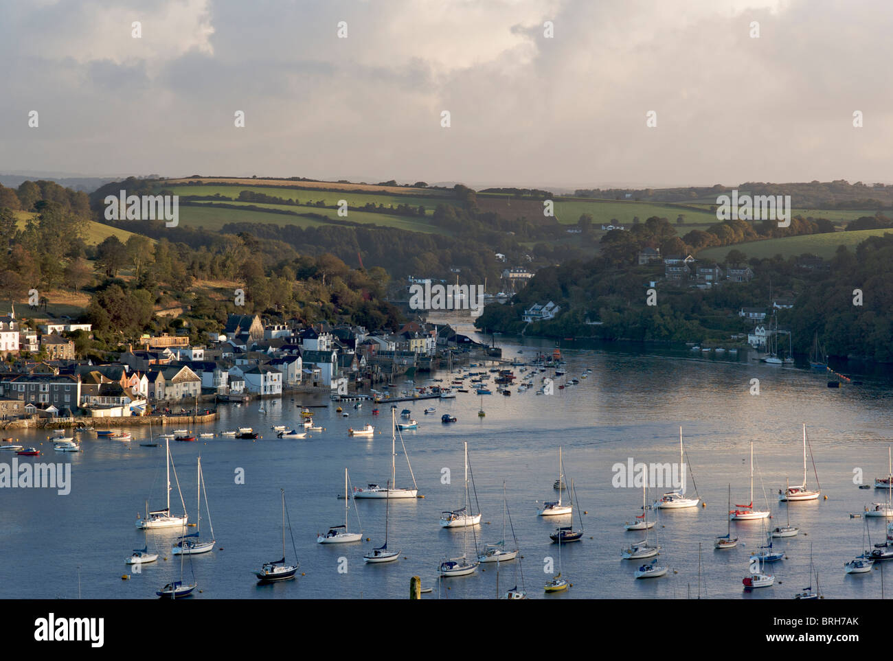 Fowey Hafen und Mündung, Cornwall, England UK Stockfoto