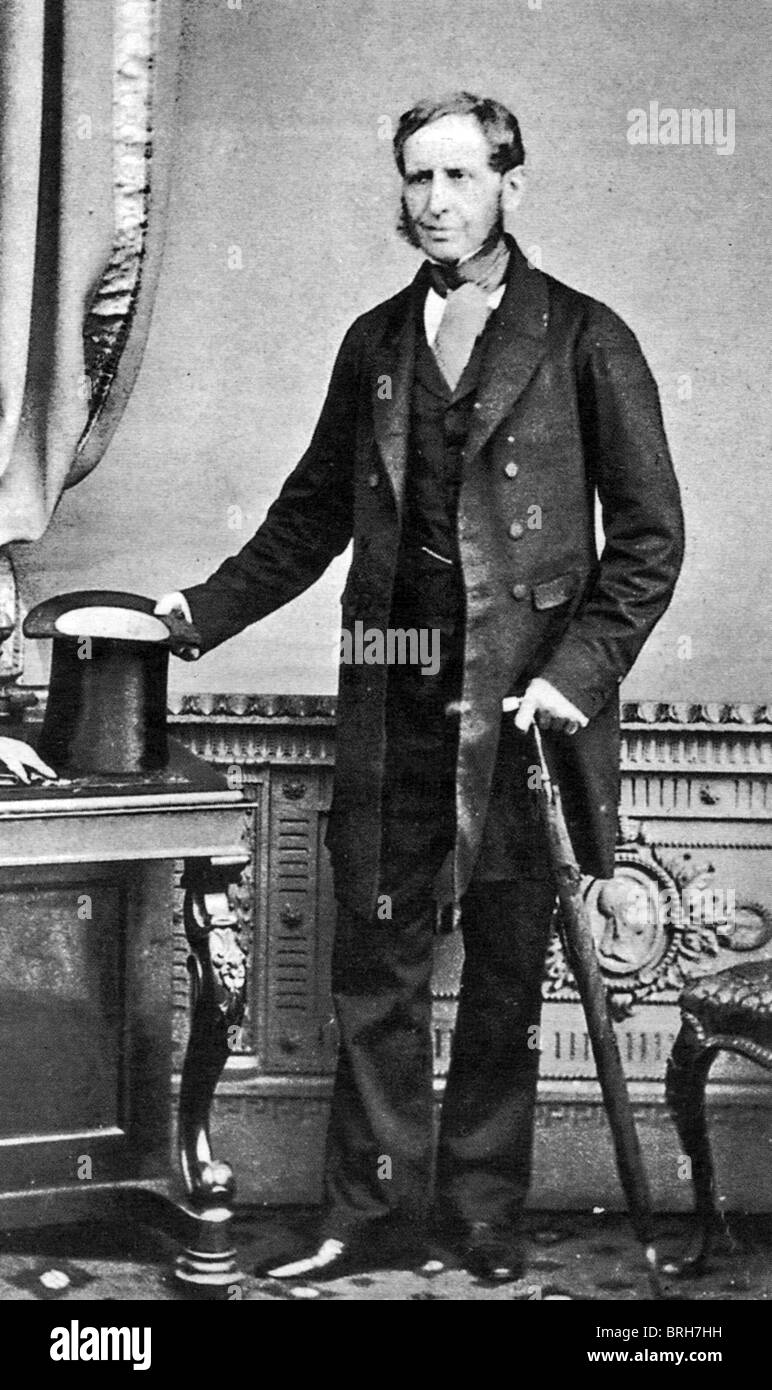 ROBERT FITZROY (1805-1865) UK Marinekommandant, die Charles Darwin mit seinem Schiff HMS Beagle eingeladen. Stockfoto