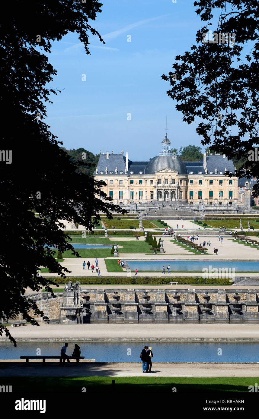 Schloss Vaux le Vicomte, Maincy, Frankreich Stockfoto