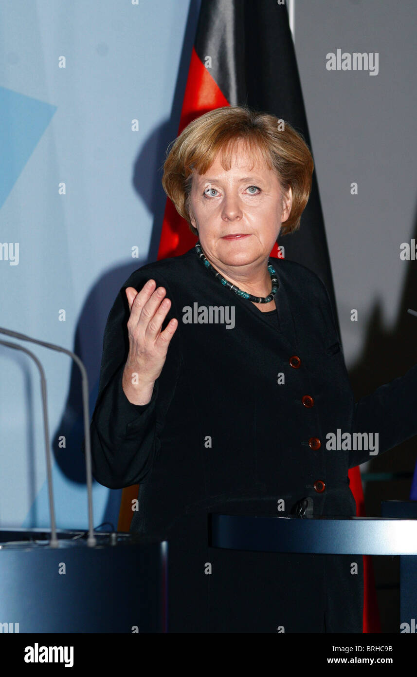 ANGELA MERKEL Bundeskanzlerin der 16. Januar 2009 BERLIN Deutschland Stockfoto