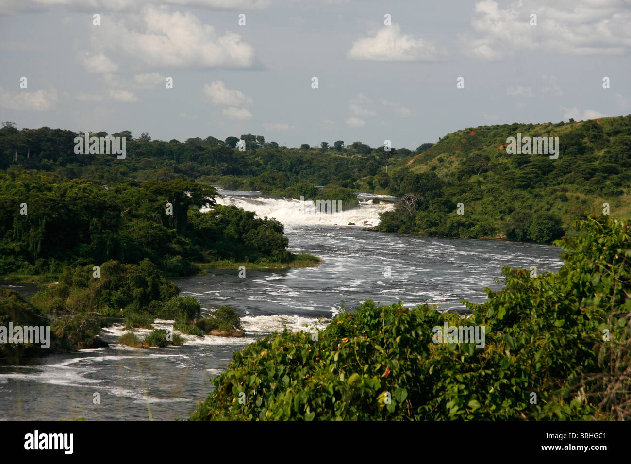 Karumafälle am Weißen Nil in Uganda Stockfoto