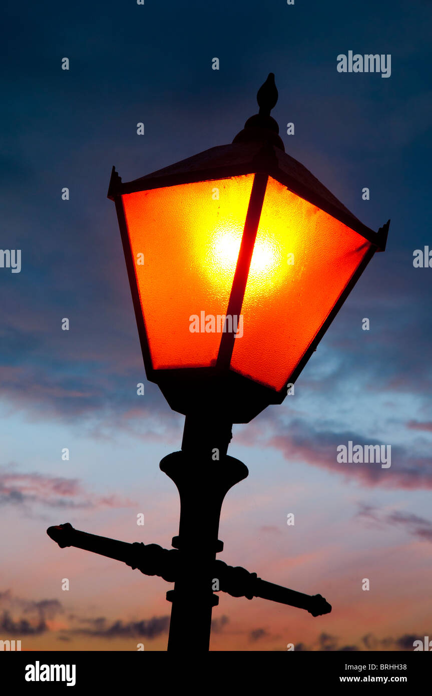 Altmodische Straßenlaterne Stockfoto